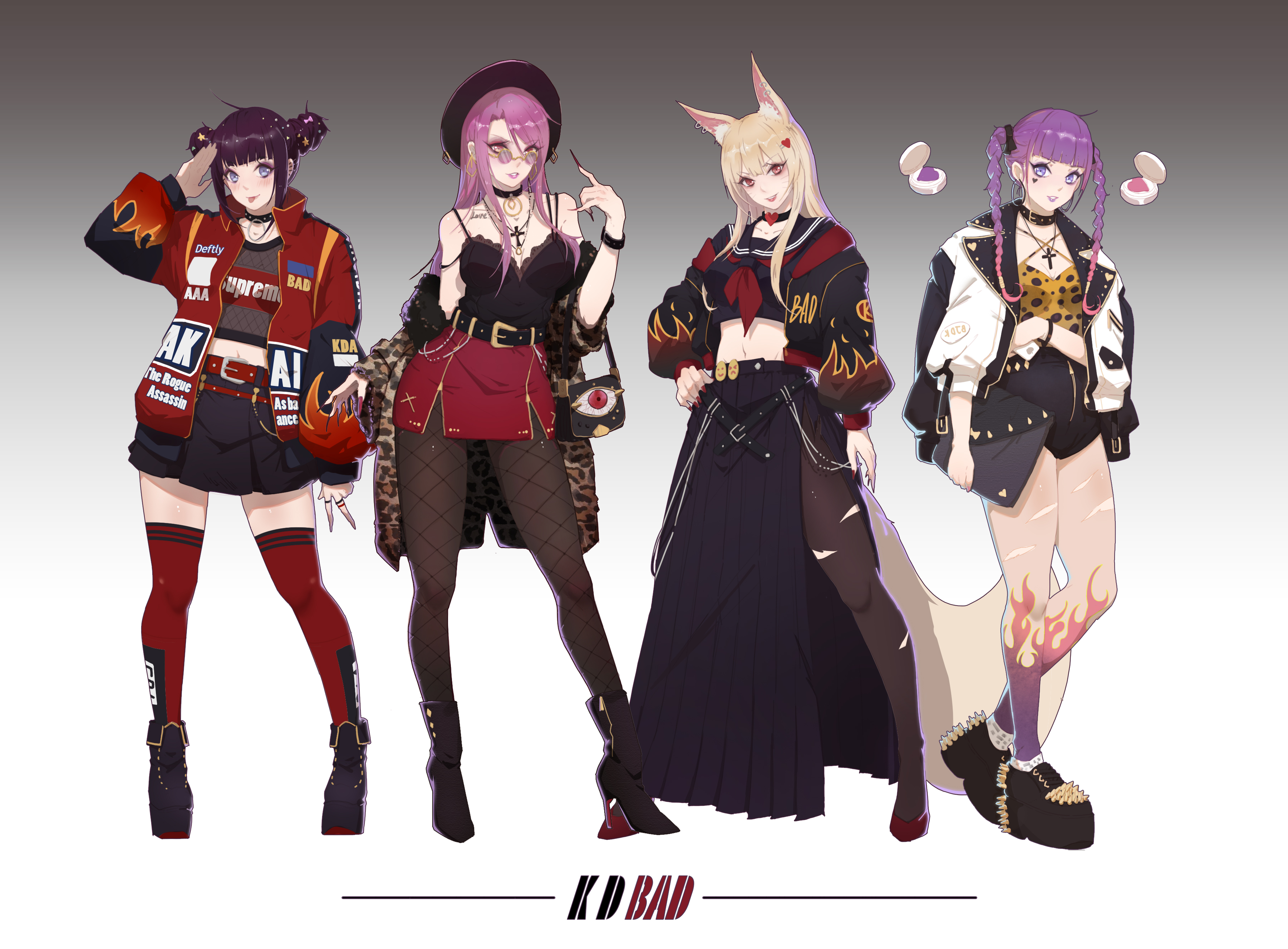 画kdabadgirl系列打歌服