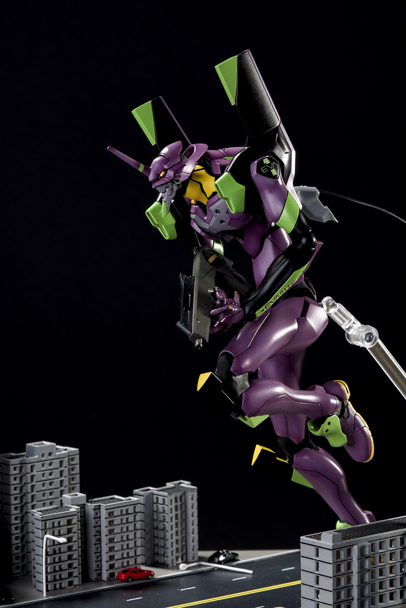 寿屋拼装eva 1/400 tv版初号机 改造装灯 涂装