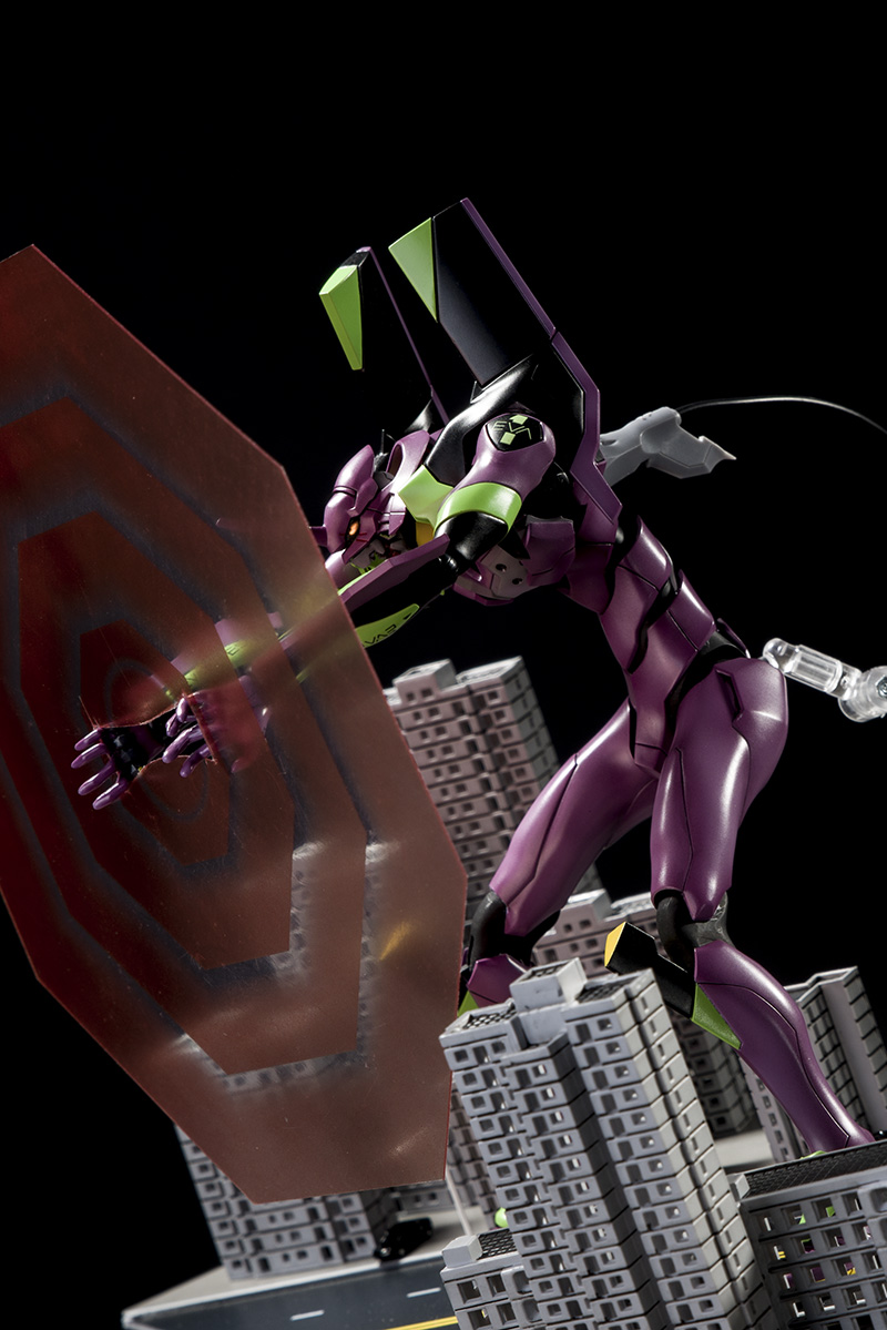 寿屋拼装eva 1/400 tv版初号机 改造装灯 涂装