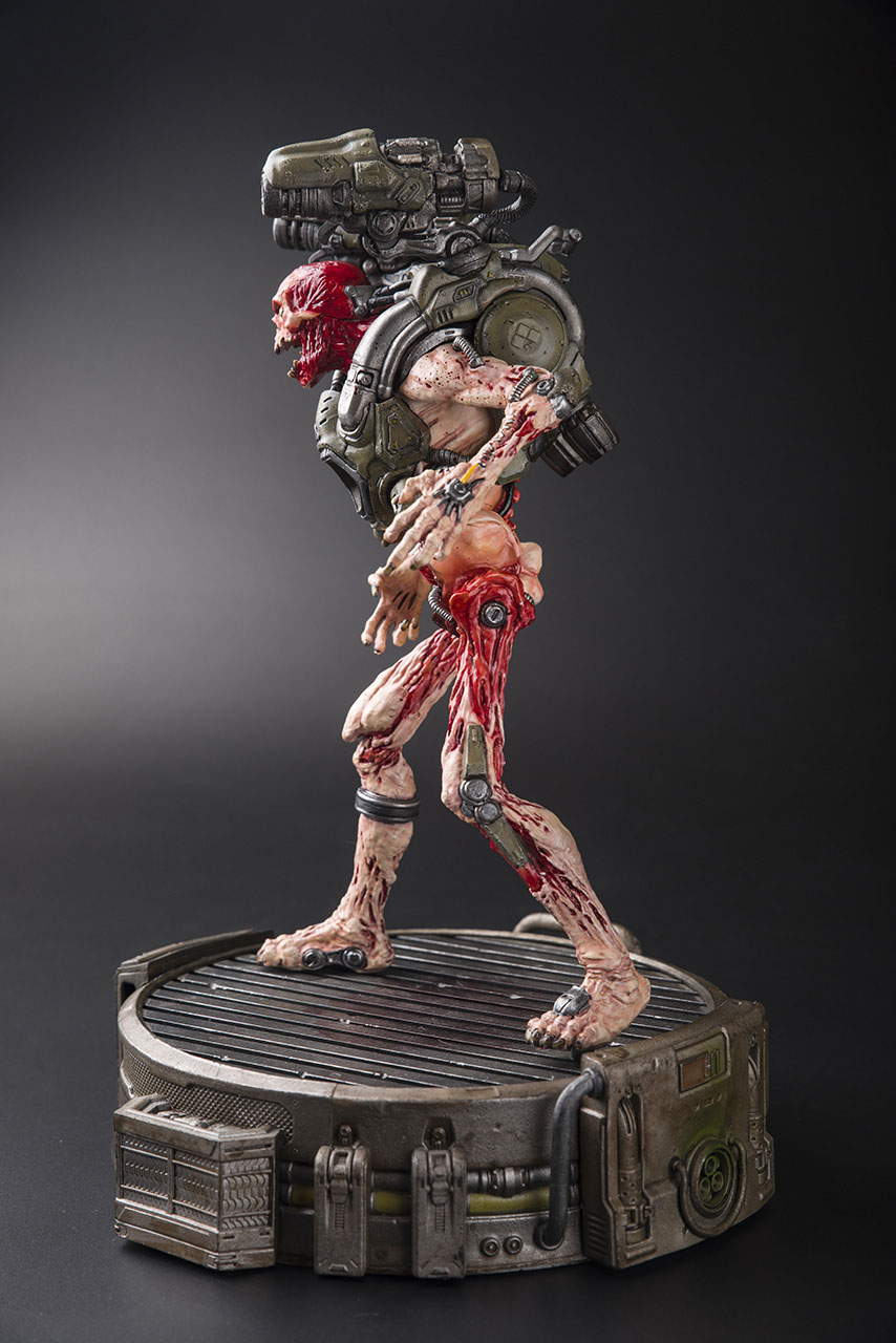 doom典藏版手办亡魂火箭骷髅重凃