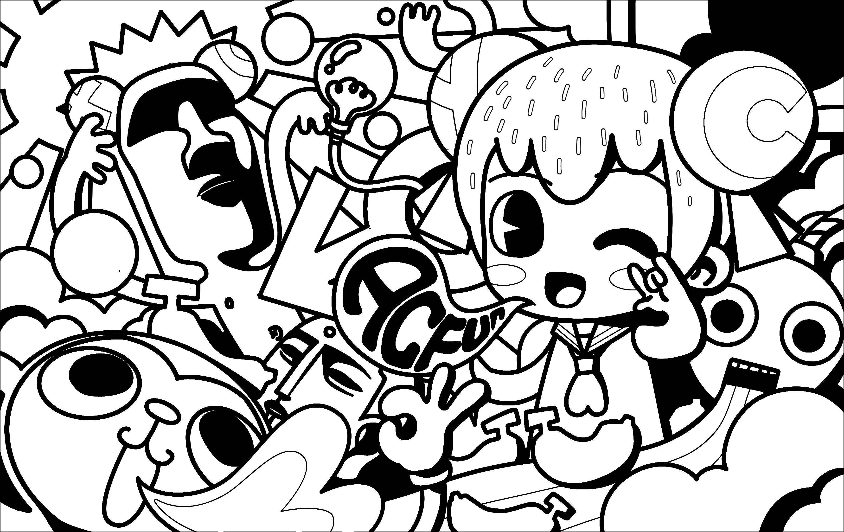 涂鸦区活动第三期:我为ac娘添色彩!