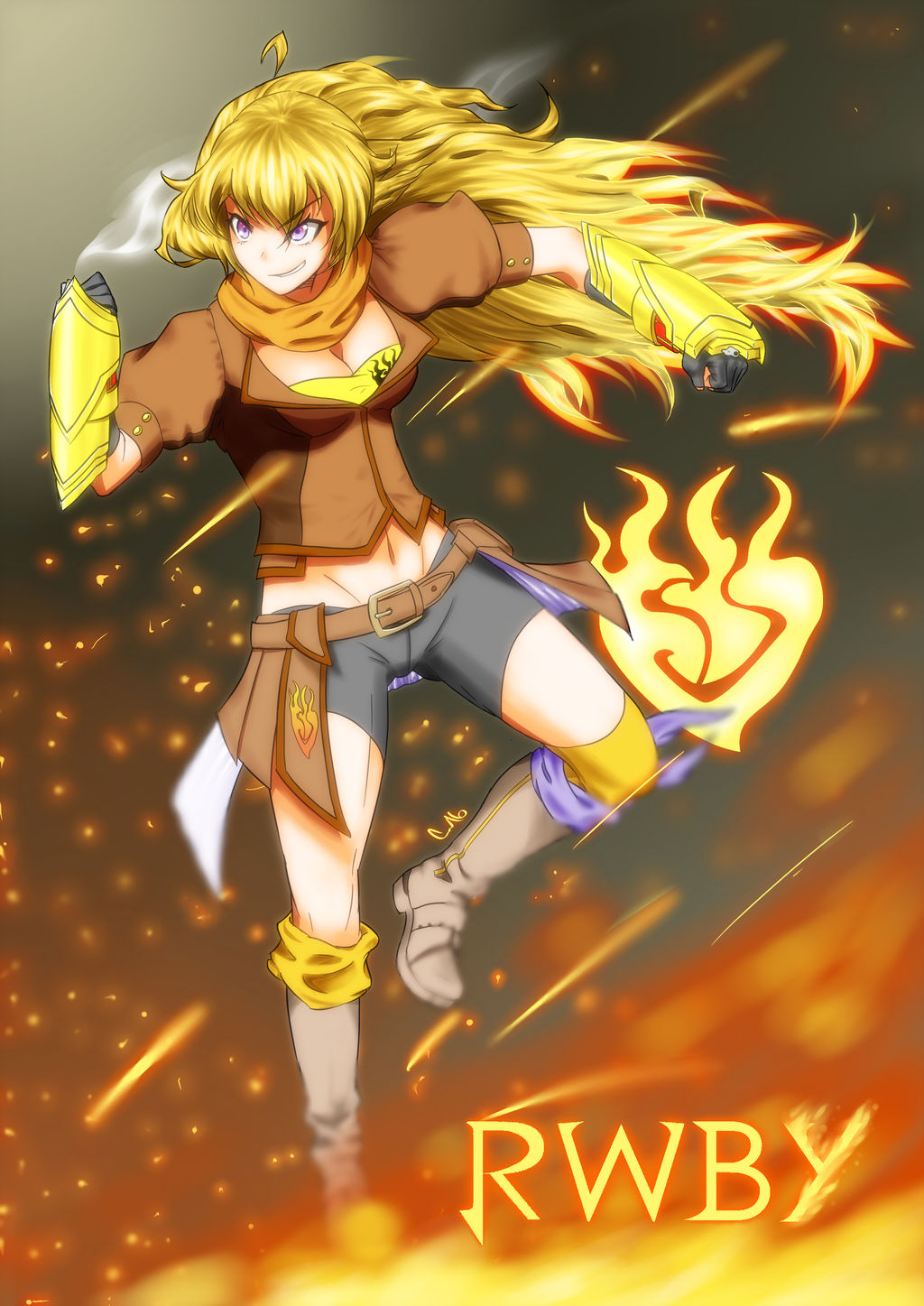 rwby美国动画精美人物图包yang篇