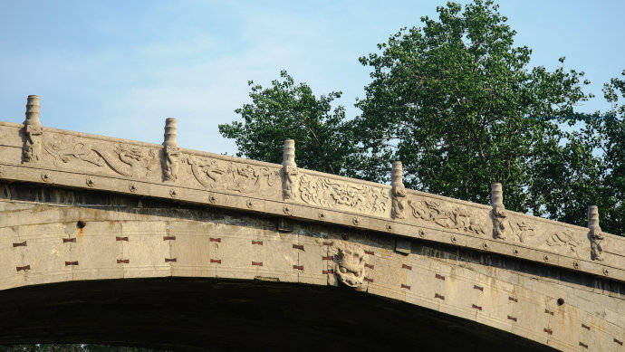 赵州桥石栏上的图案图片