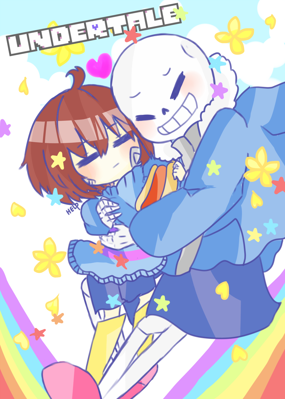 【undertale】传说之下精美人物图包 (frisk&sans篇)