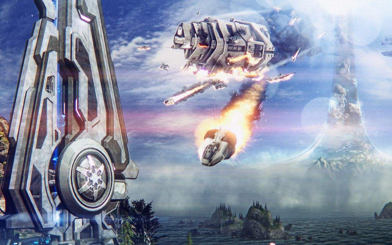 刚进游戏,有一艘大的宇宙飞船映入眼帘(秋风之墩号)那时候的感觉就是