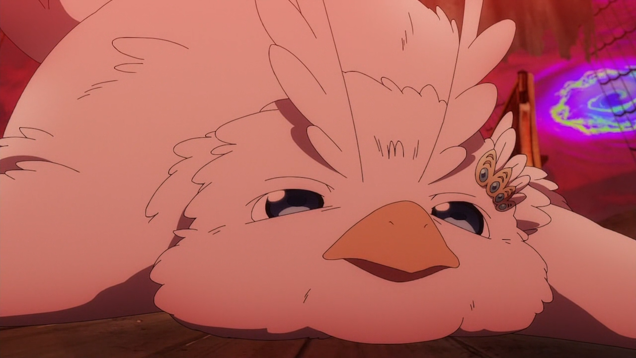 11话的最后,葛拉丝终于登场,轻松瞬秒融合噬魂兽,拥有恐怖的实力的她