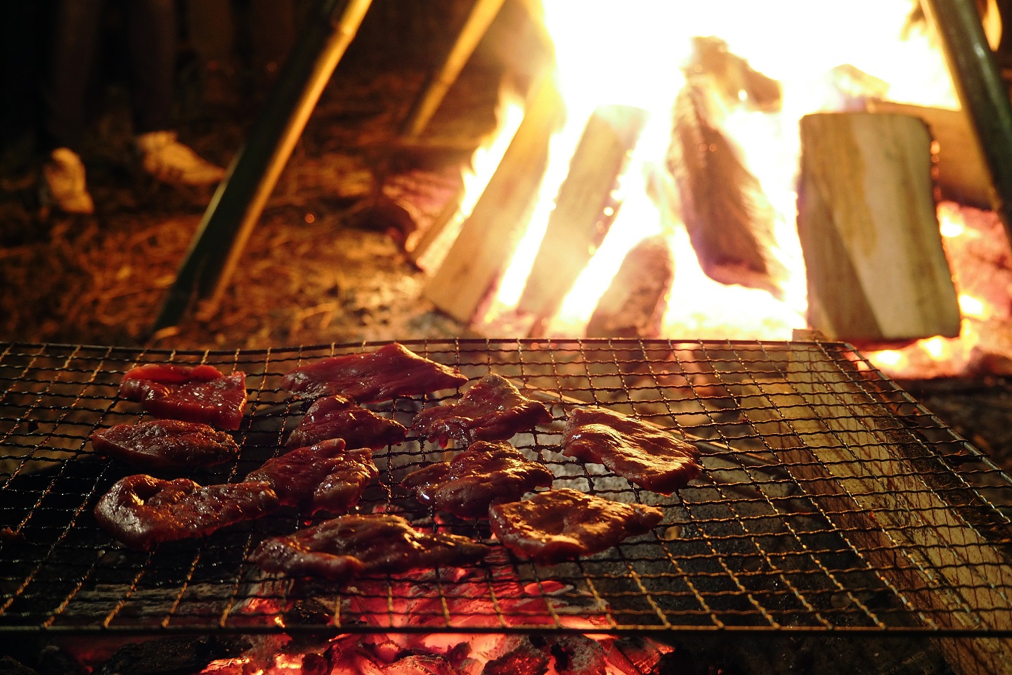 野外生存进阶篇在野外如何利用阳光快速将多余的肉长期保存