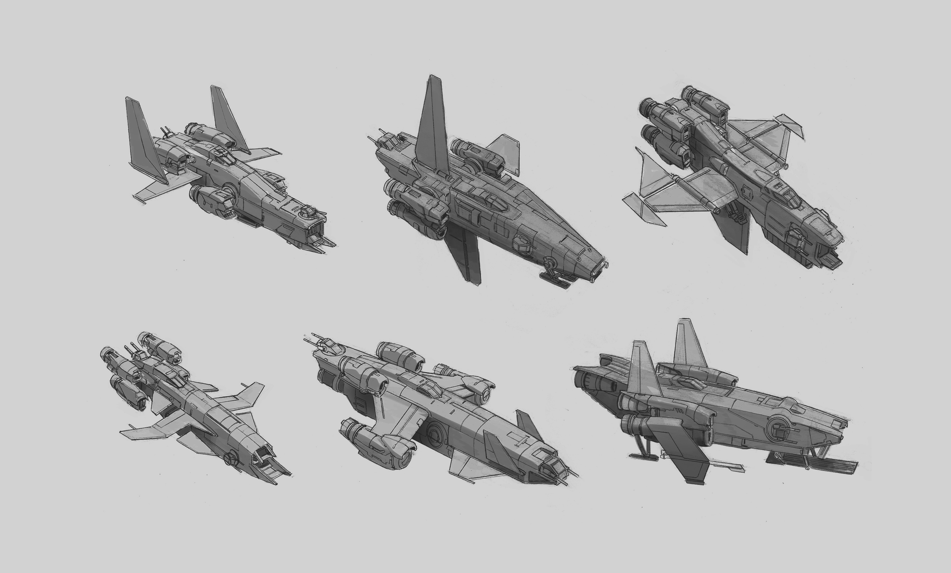 星际公民德雷克海盗船前期概念设计到最后定稿