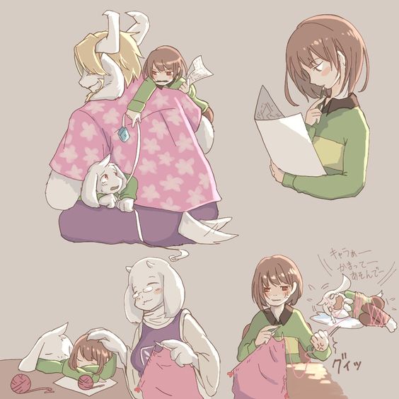 undertale传说之下精美人物图包asgoretoriel期篇