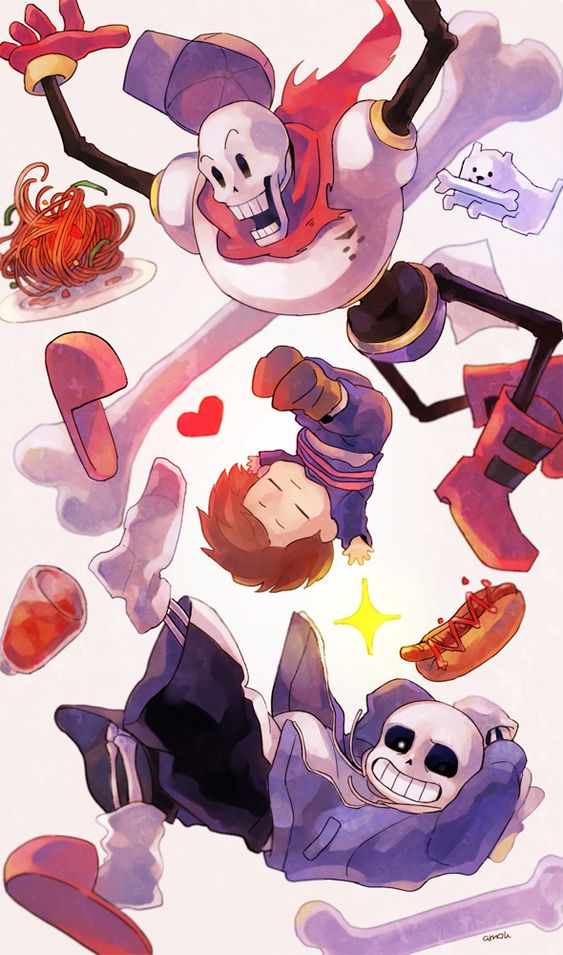 undertale杂图传说之下精美人物图包sanspapyrusfrisk第一期