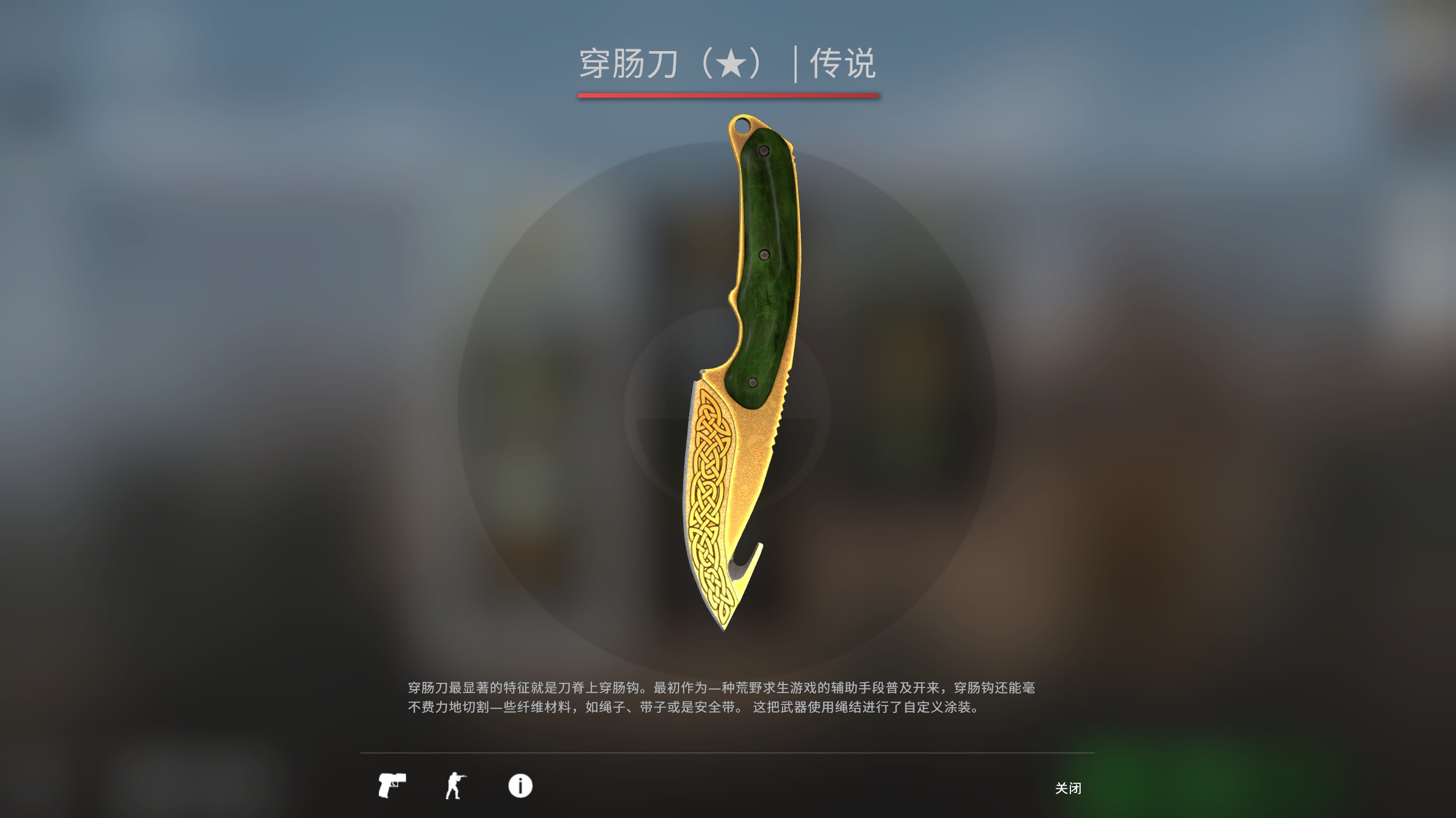 csgo穿肠刀特殊检视图片