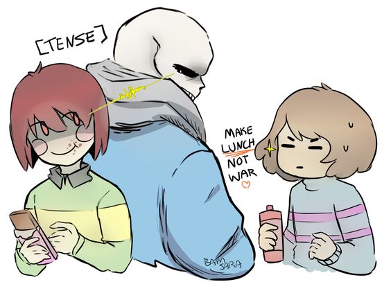 undertale传说之下精美人物图包sansfriskchara期