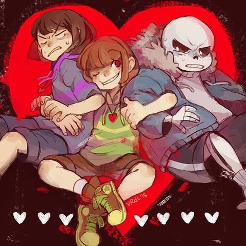 undertale传说之下精美人物图包sansfriskchara期