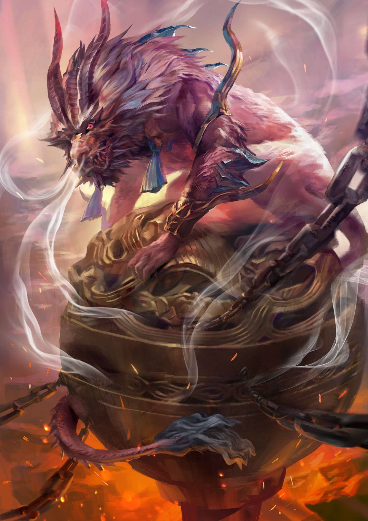 据信是以狮子为原型演绎出来的.