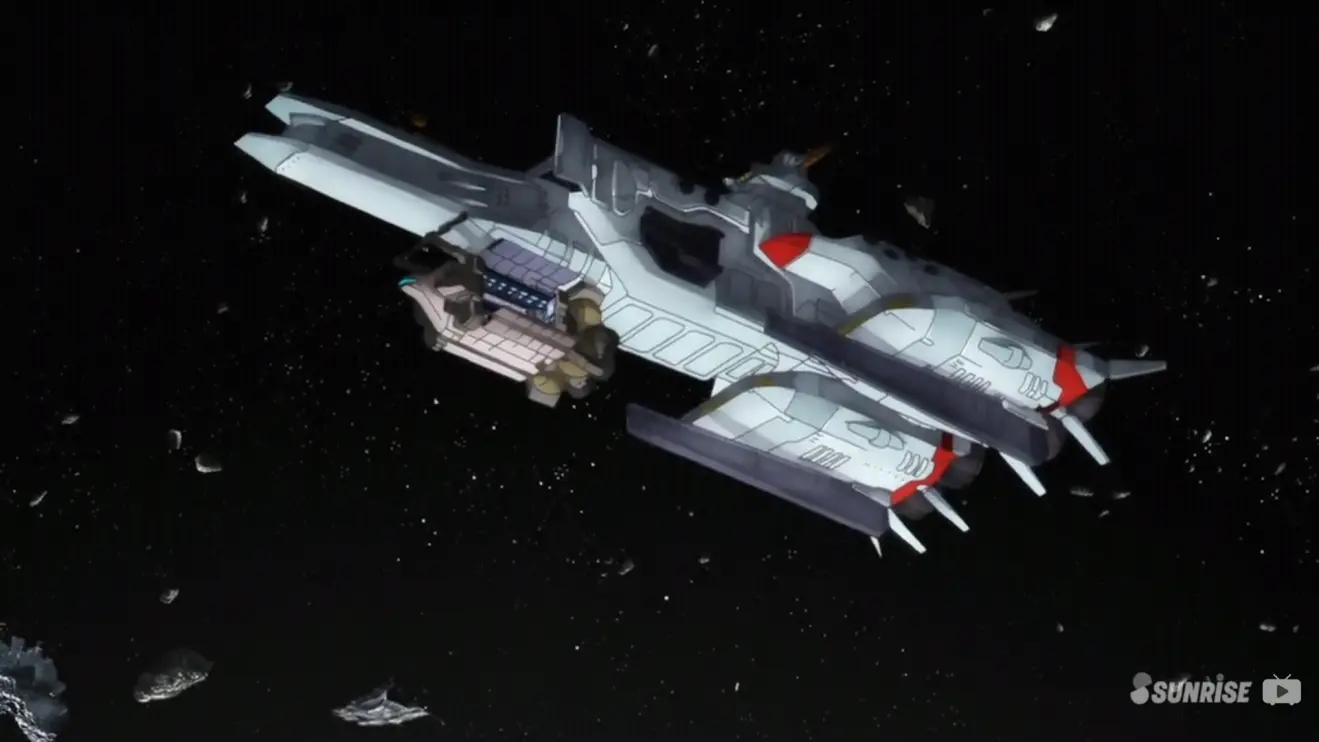 经过改造,连格纳库也经过改造加大了到了uc123年的宇宙巴比伦战争中