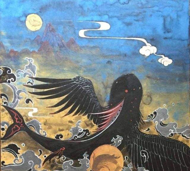 鲲化为鹏古印度神话"天龙八部"中的迦楼罗,则是中国大鹏鸟的异名同质