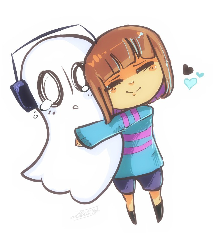 undertale传说之下精美人物图包napstablookfrisk篇