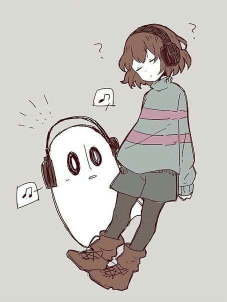 【undertale】传说之下精美人物图包 (napstablook&frisk篇)