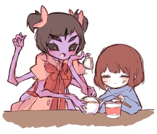 undertale传说之下精美人物图包muffetfrisk篇