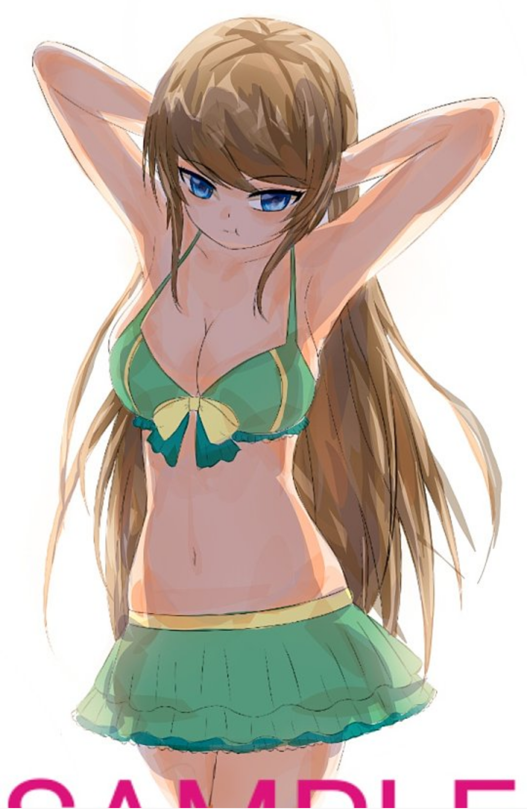 自上回分享青蛙系泳衣的线稿后网友们寄回的上色图1