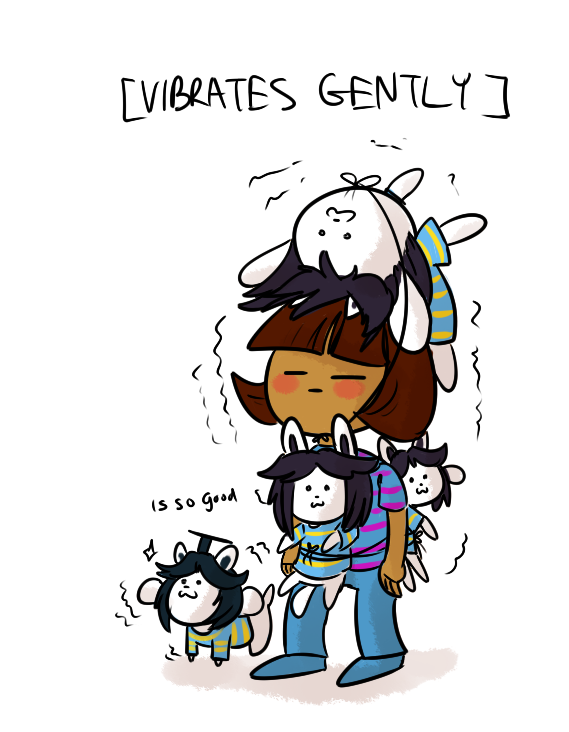 undertale傳說之下精美人物圖包temmiefrisk篇