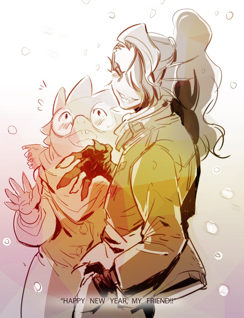 undertale传说之下精美人物图包alphysundyne篇