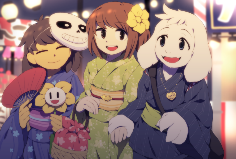 undertale傳說之下精美人物圖包friskcharaasriel篇