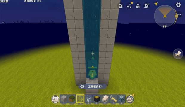 迷你世界:大神自制水流电梯,不用电也能飞?10米高台轻松登顶