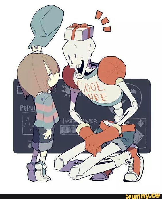 undertale传说之下精美人物图包friskpapyrus篇
