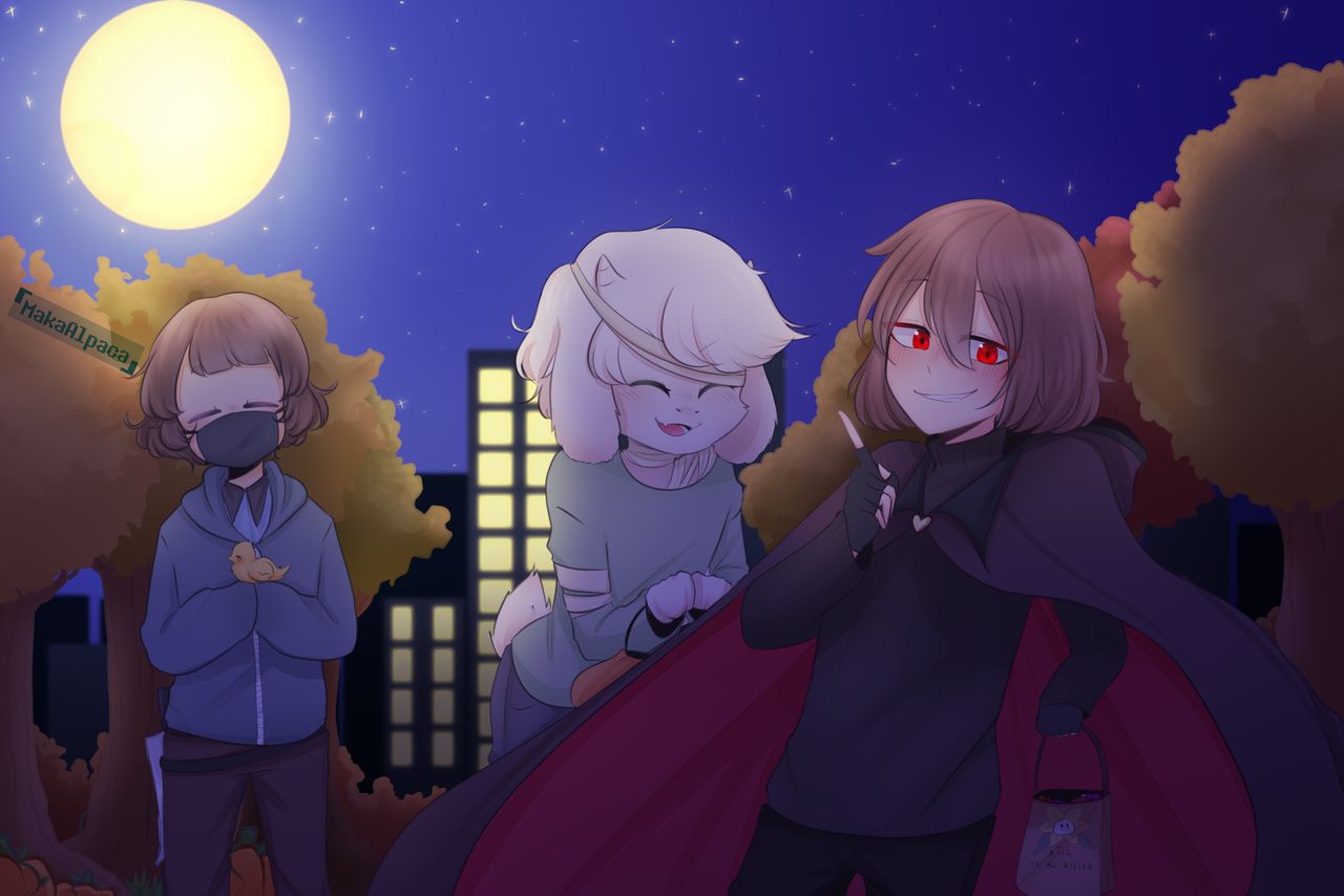 undertale傳說之下精美人物圖包friskcharaasriel第二期