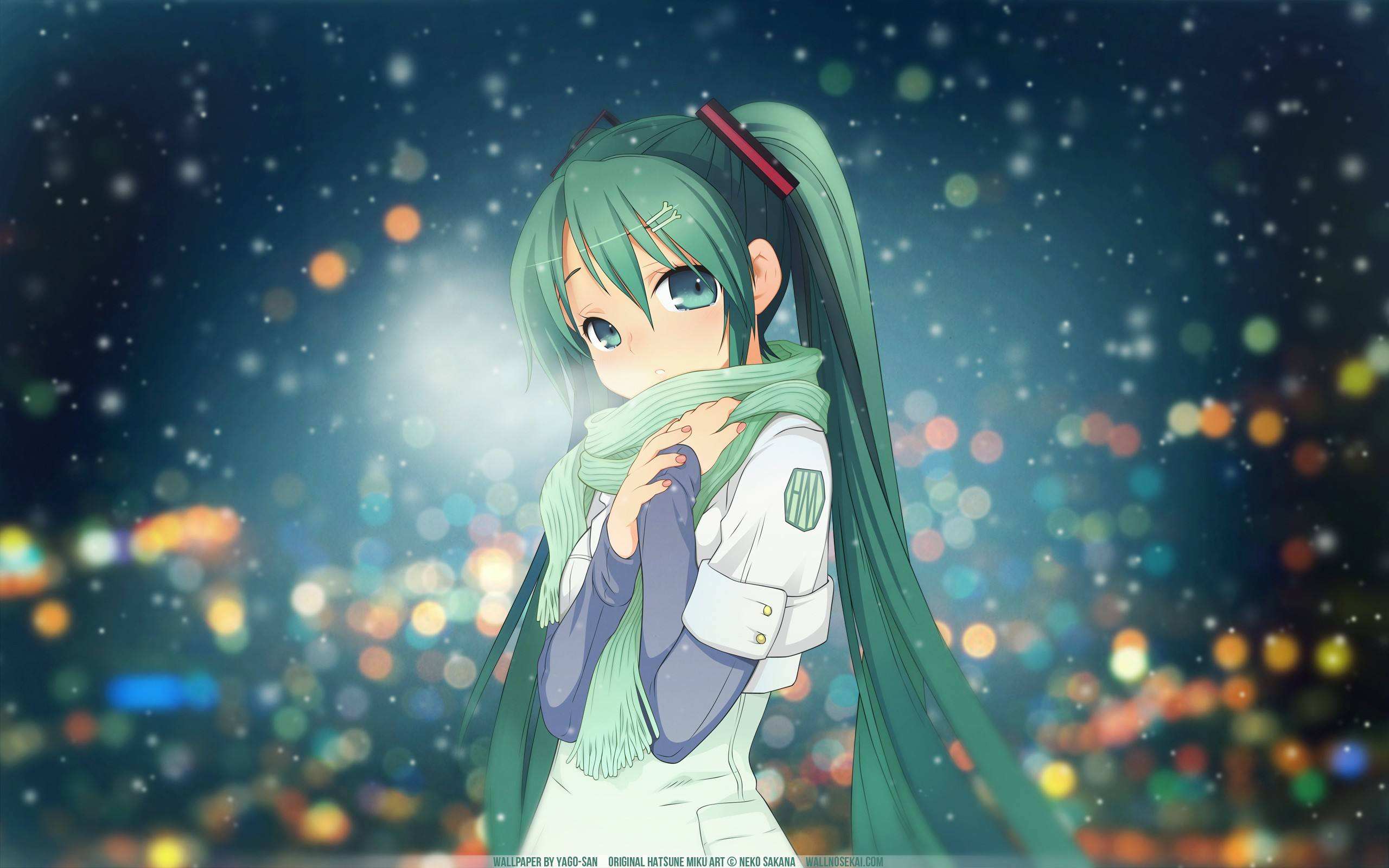 初音未来明年二月我也16岁零240个月啦发一波miku壁纸给你们