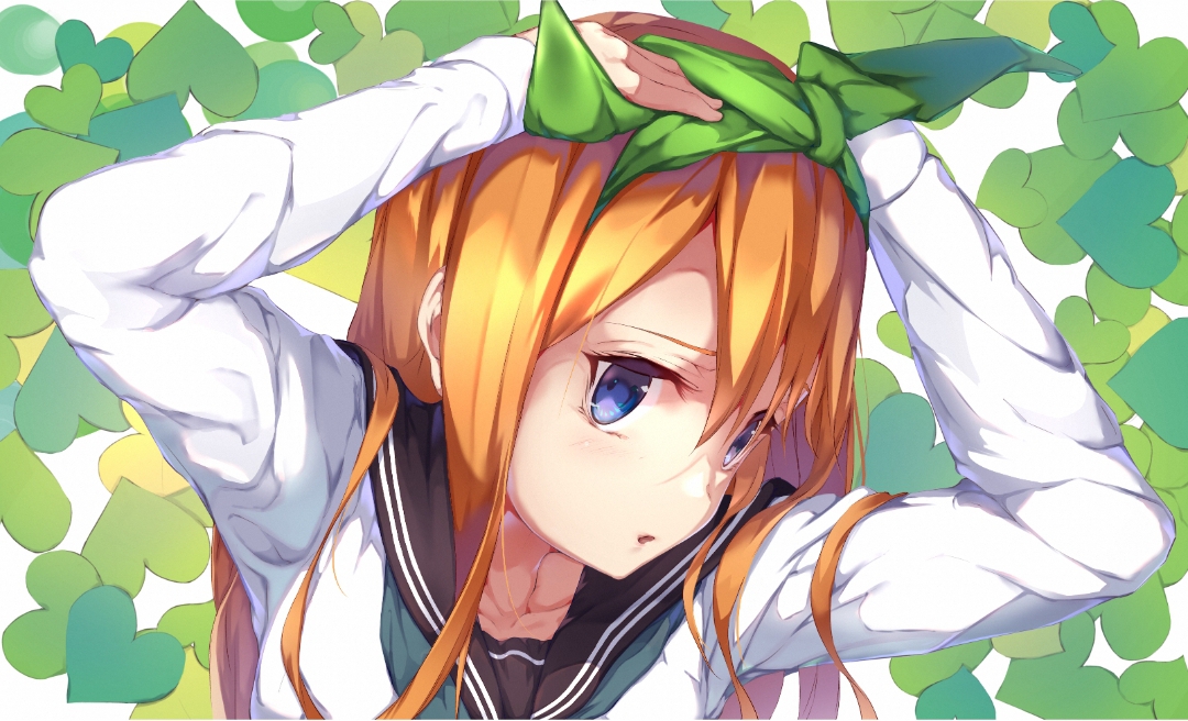 今日推送五等分的花嫁中野四叶的养眼图四叶就是天使