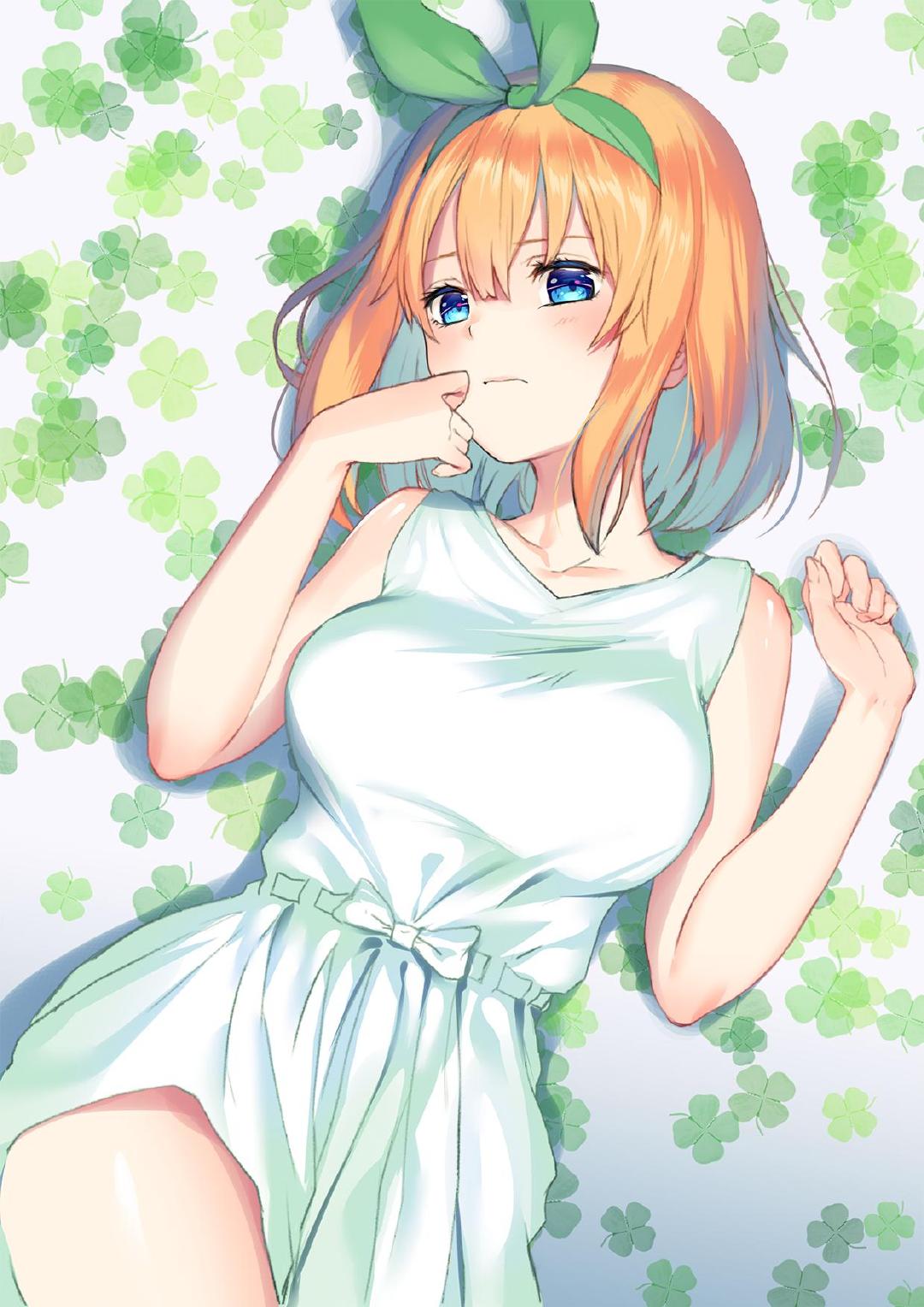 今日推送五等分的花嫁中野四叶的养眼图四叶就是天使