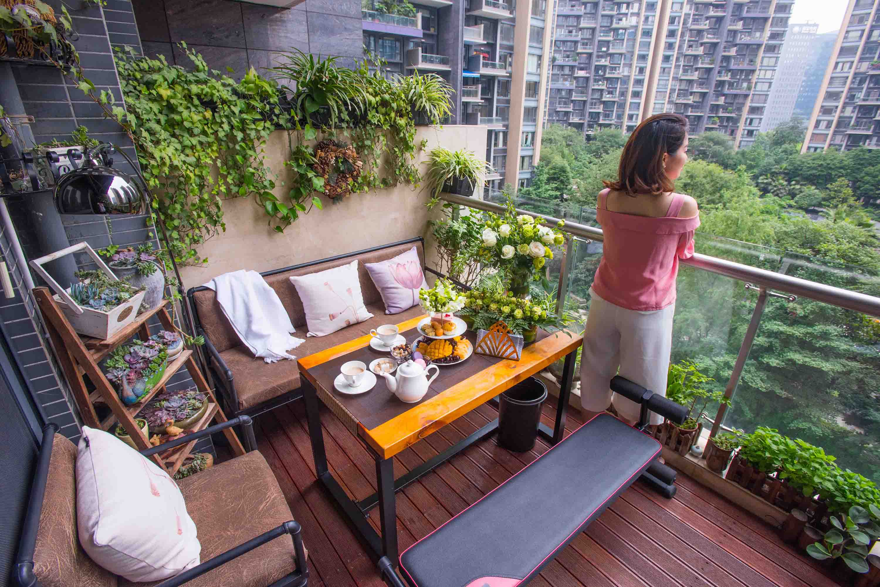 最美阳台设计,阳台中式,阳台装修_文秘苑图库