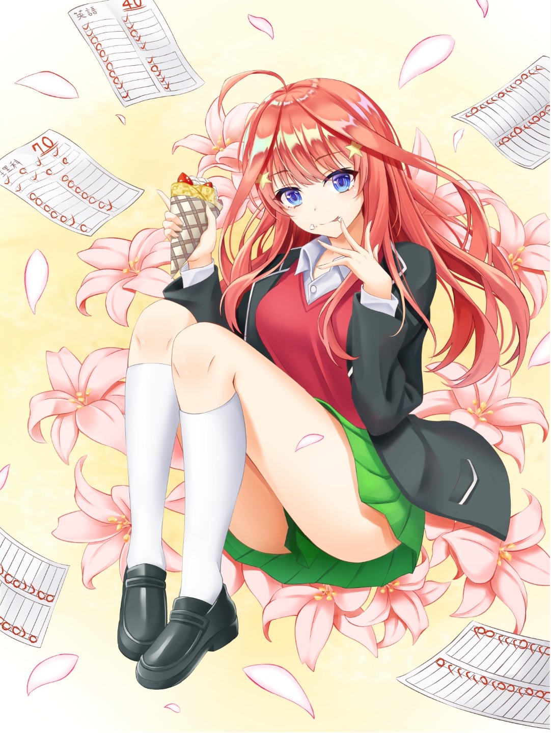 今日推送五等分的花嫁中野五月的养眼图未来成为老师的五月肯定很迷人
