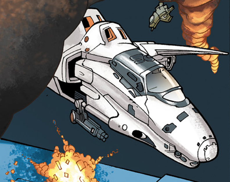 2558年3月防卫无尽号的阔剑号▲从无尽号机库中离开的阔剑中队▲nen