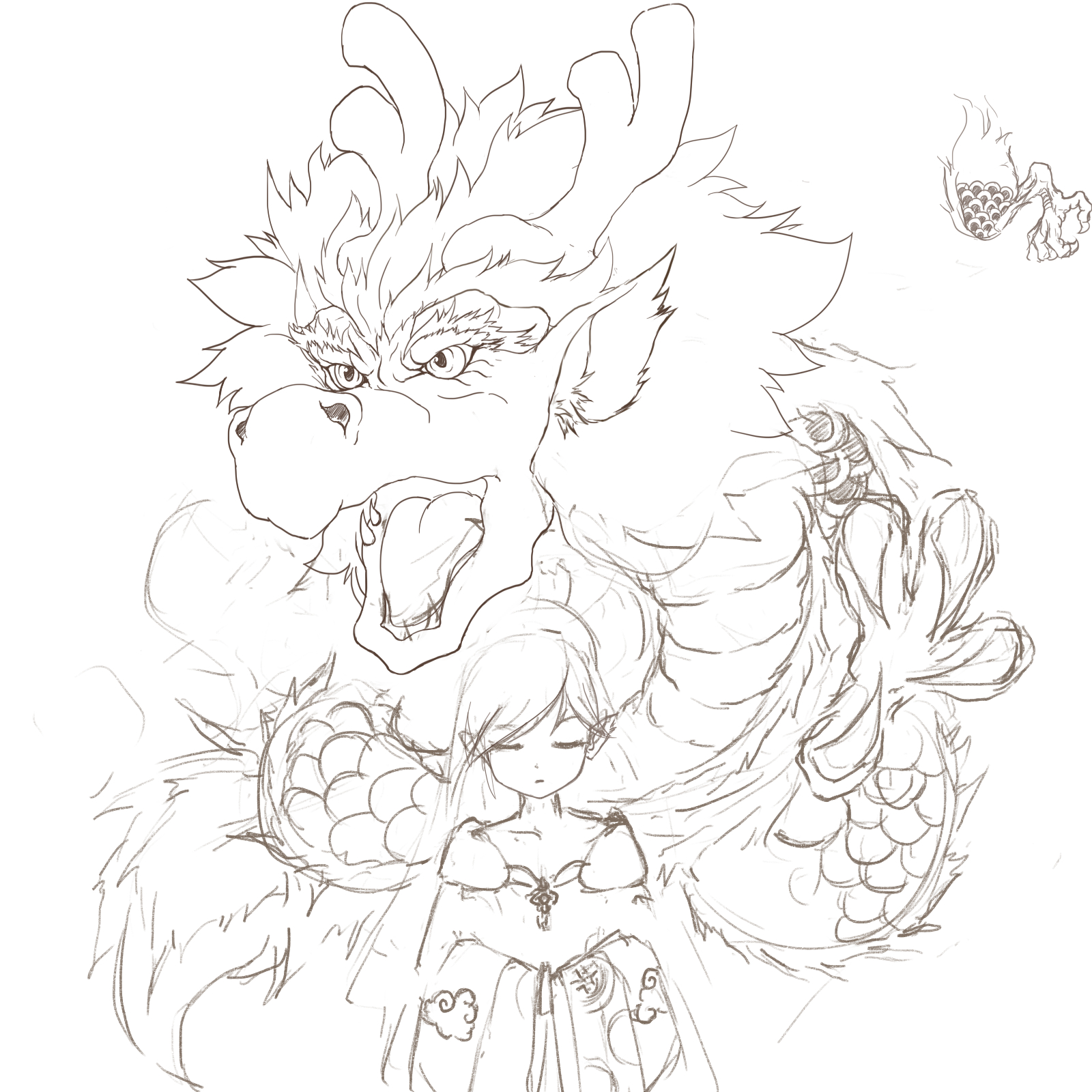 我又来了继续原创龙娘一只先丢个草稿