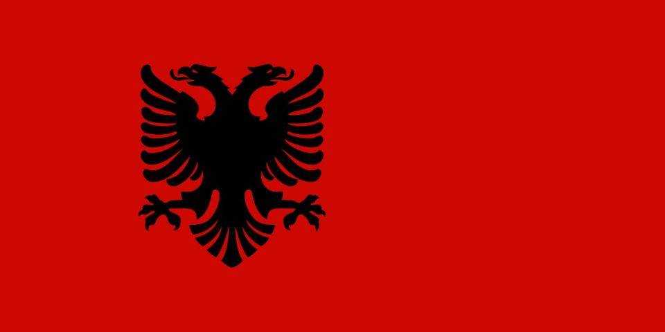 二战阿尔巴尼亚国旗图片