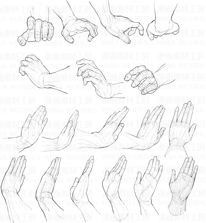 教程 怎样画漫画手臂和手这一素材 专业绘画教程与素材