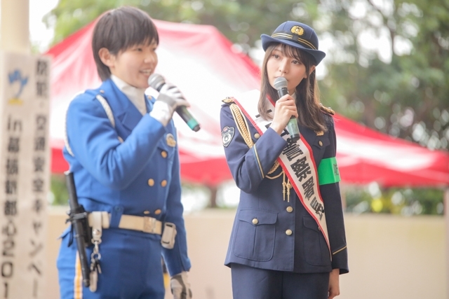 千叶县千叶西警察署担任一日署长的似鸟沙也加似鸟沙也加