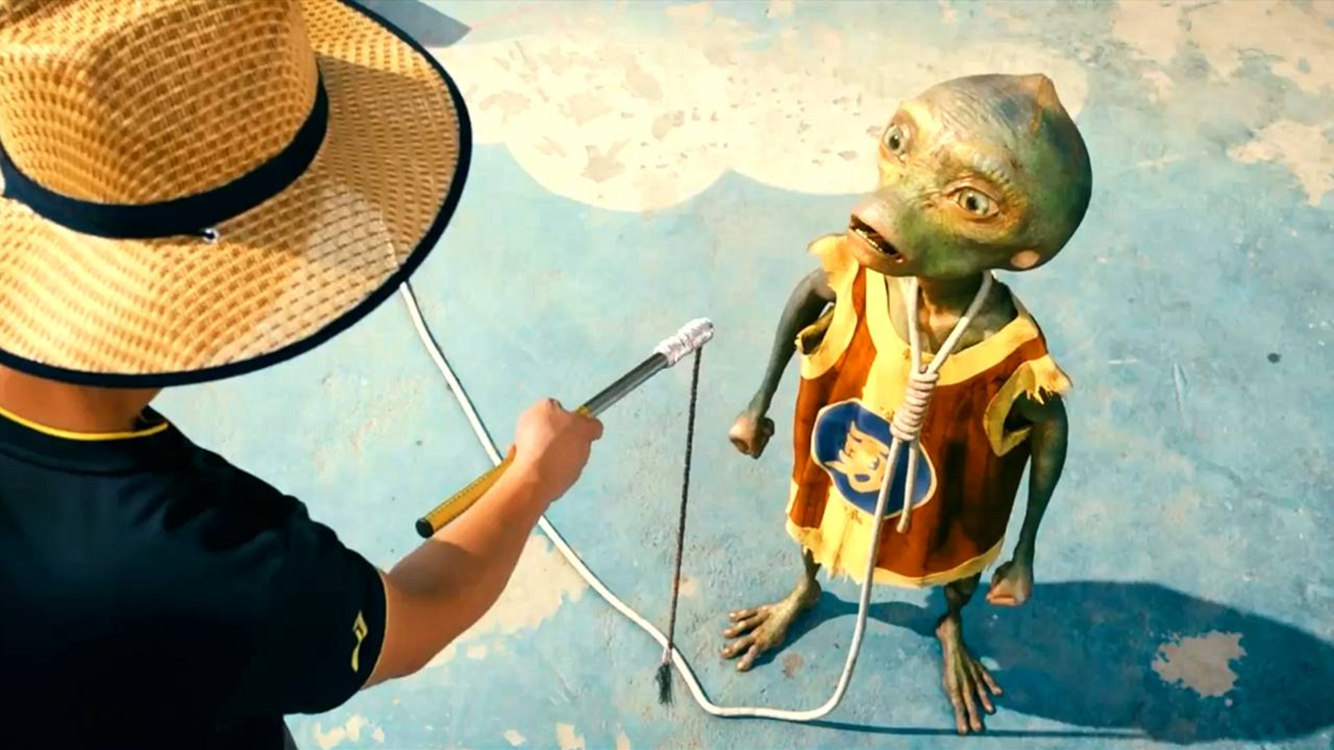 外星人来到地球,却被耍猴人当做猴子,教它各种杂技