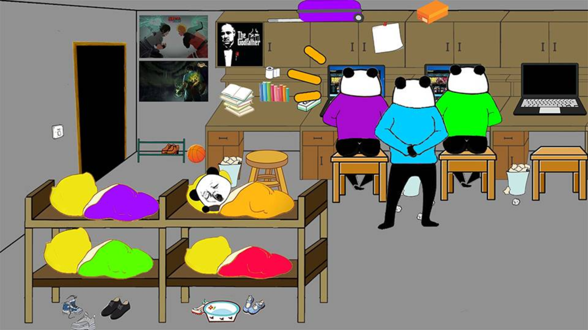 【沙雕动画】男生宿舍打游戏日常