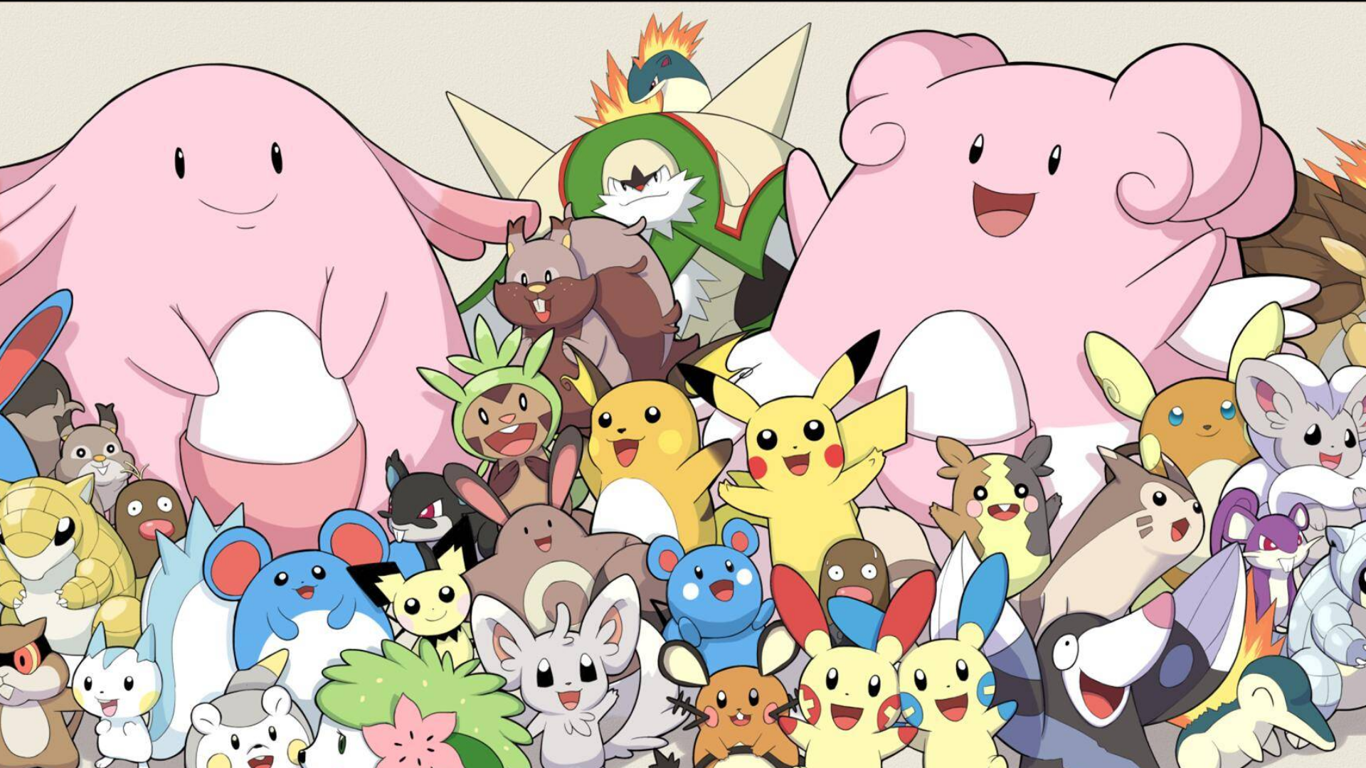 pokemon厨狂喜!爆肝(摸)一周鼠宝可梦大集合!跟着画笔超倍数漂移吧!