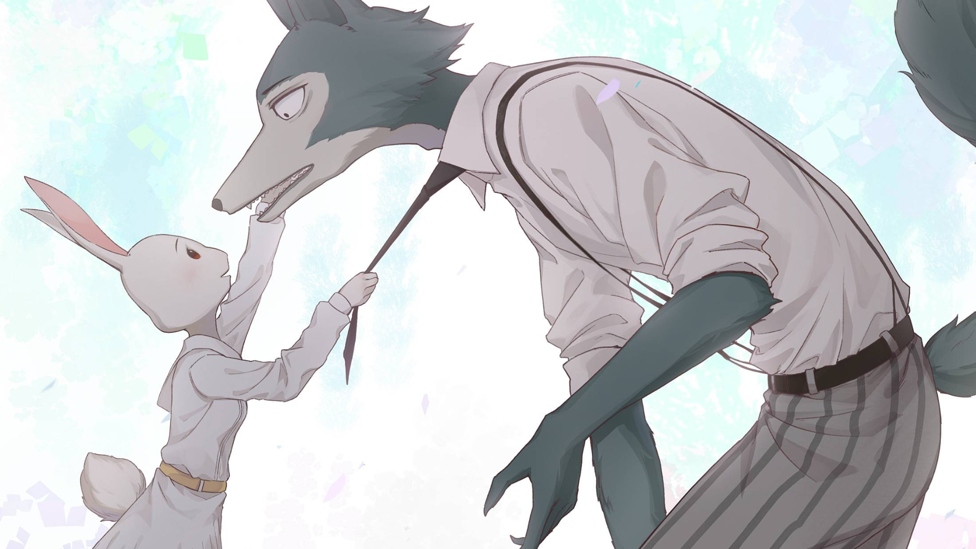 【动物狂想曲】望着月亮的狼与月亮上的兔子