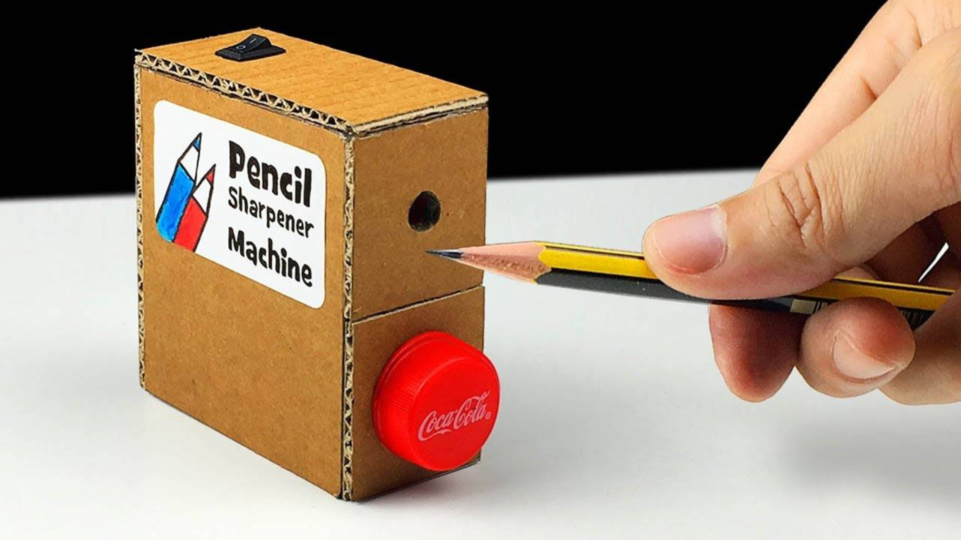 教你手工制作自动卷笔刀,实用好玩的手工科学小发明,孩子们很喜欢!