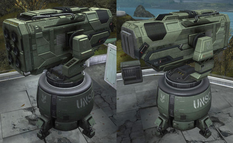 unsc的大号海拉姆长矛导弹发射装置