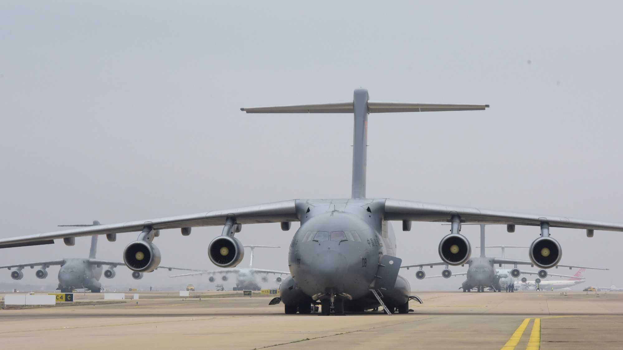 武汉雄起!6架运-20出征武汉完整影像