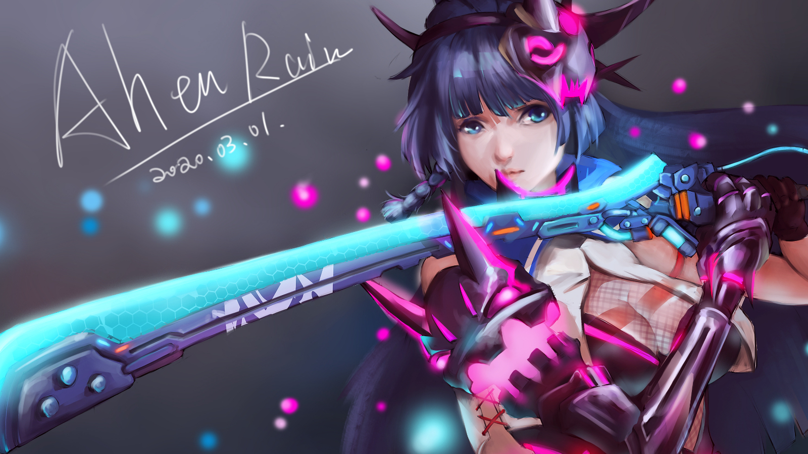 崩坏3rd板绘雷电芽衣鬼铠