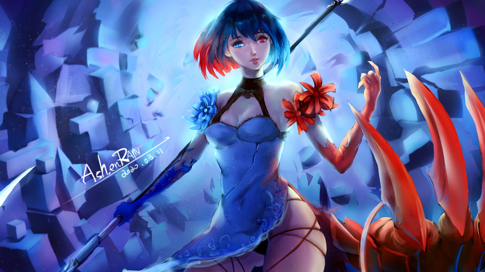 崩坏3rd板绘希儿彼岸双生