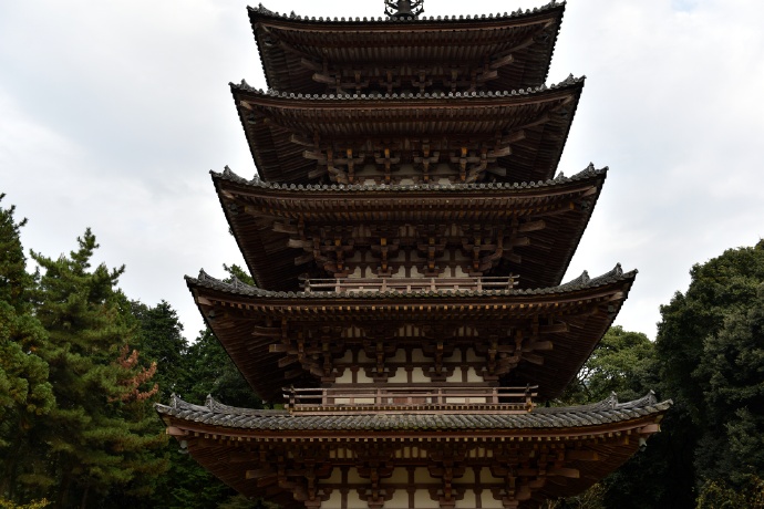 中国传统建筑唐的样子340醍醐寺五重塔